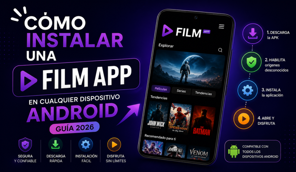Como instalar o Film App em qualquer dispositivo Android (Guia 2026)