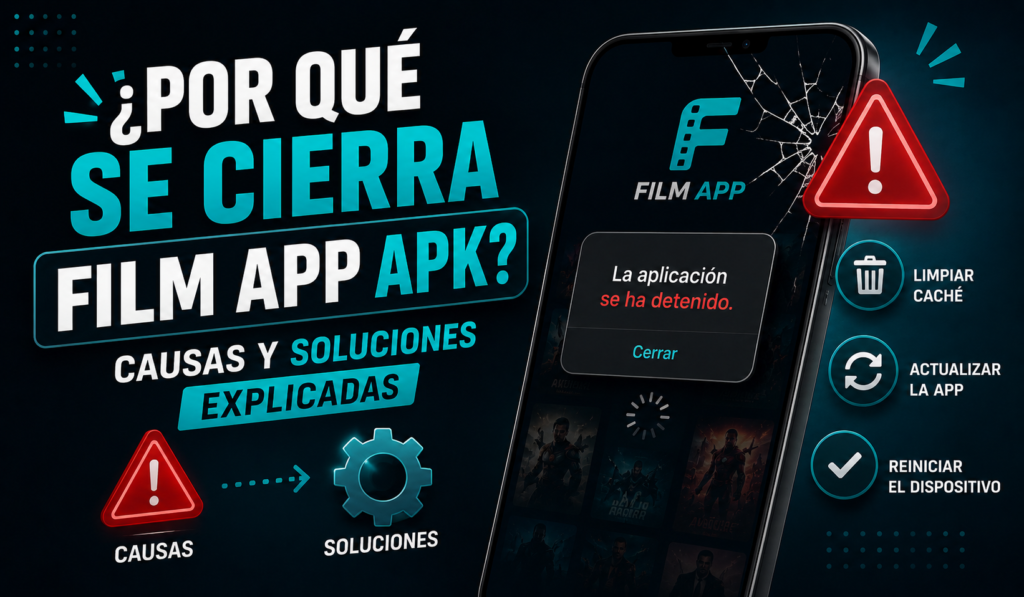 Por que o Film App falha? Causas e soluções.